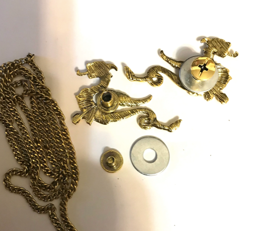 Cloak Clasp - Dragon Cloak Clasp, screw on or clip on, Silver or Gold