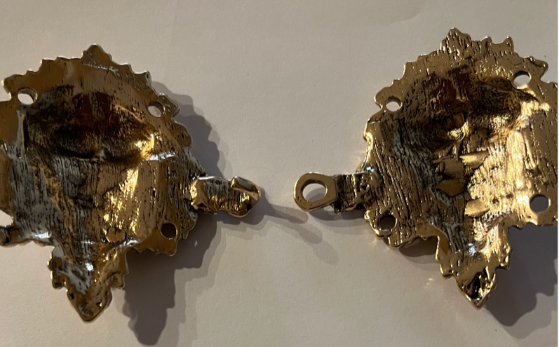 Cloak Clasp - Greenman Cloak Clasp Gold or Silver