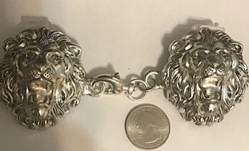 Cloak Clasp - Large Lion Cloak Clasp Silver or Gold
