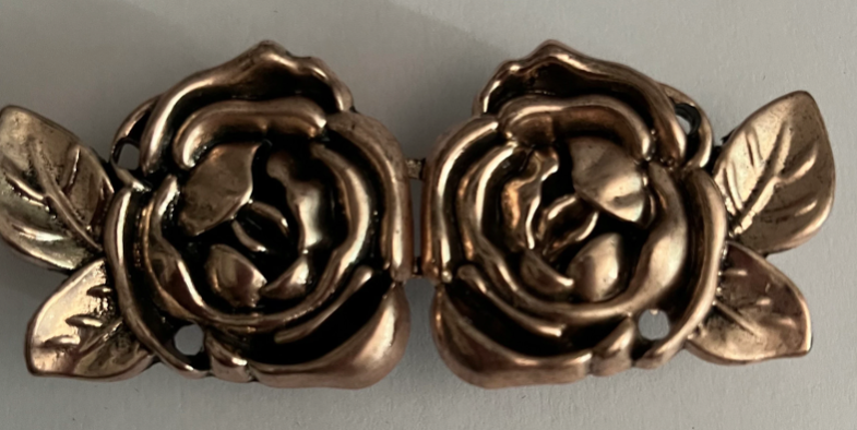 Cloak Clasp - Rose Cloak Clasp Gold or Silver