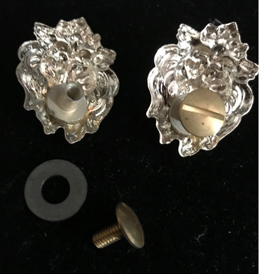 Cloak Clasp - Lion Cloak Clasp with chain Silver or Gold