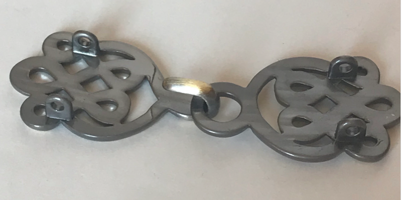 Cloak Clasp - Celtic Swirl Cloak Clasp available in silver or gold.