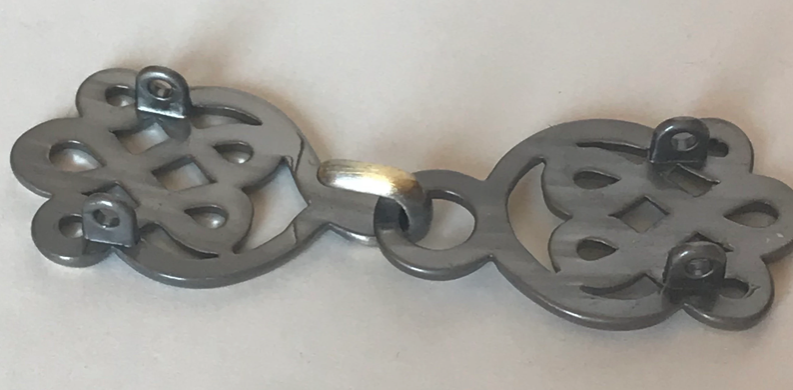 Cloak Clasp - Celtic Swirl Cloak Clasp available in silver or gold.