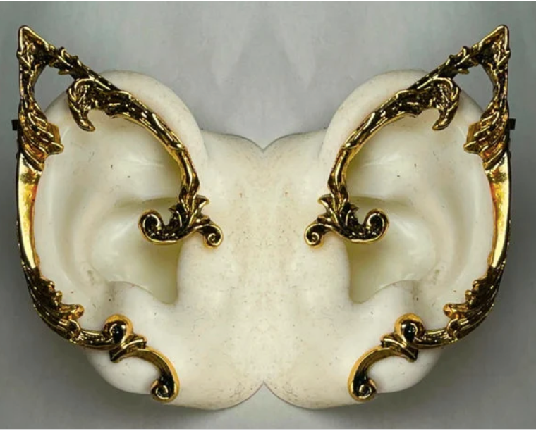 Elf Ear - Cast Elf Ear Pair in Silver or Gold