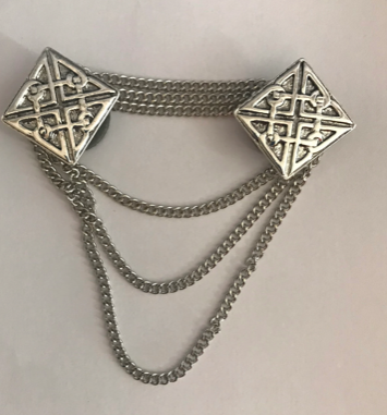 Cloak Clasp - Celtic Cloak Clasp in Gold or Silver