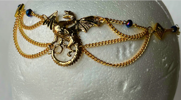 Tiara - Dragon Tiara in Silver or Gold