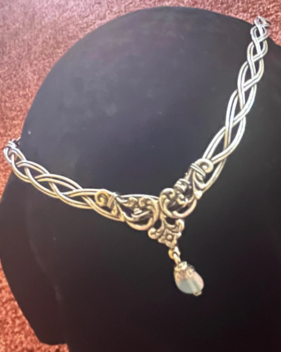 Tiara - Chevron Braided Tiara inGold or Silver