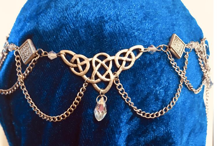 Tiara - Triple Celtic Tiara Circlet - Silver or Gold