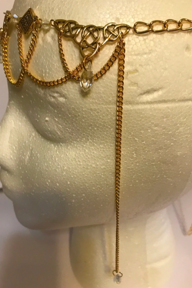 Tiara - Triple Celtic Tiara Circlet - Silver or Gold