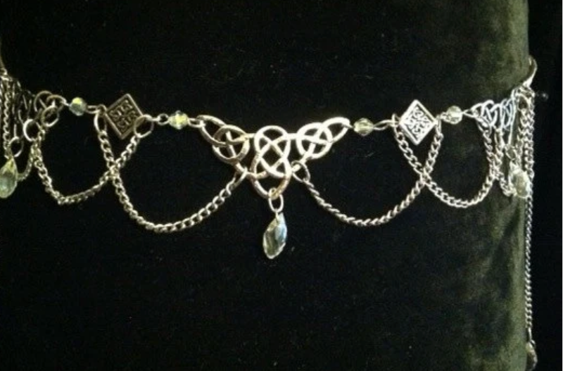 Tiara - Triple Celtic Tiara Circlet - Silver or Gold