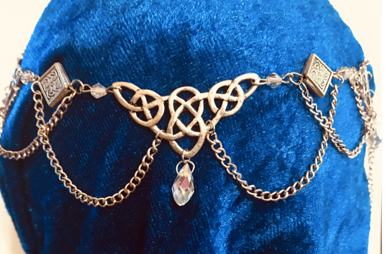 Tiara - Triple Celtic Tiara Circlet - Silver or Gold