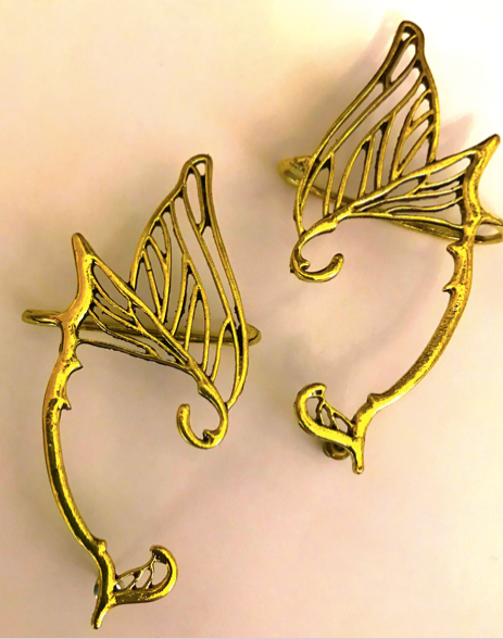 Elf Ear - Butterfly Elf Ear cuff Silver or Gold