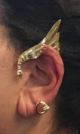 Elf Ear - Wing Elf Ear pair - Silver or Gold