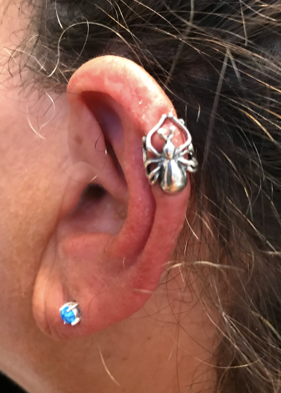 Ear Cuff - Spider Cuff in Silver