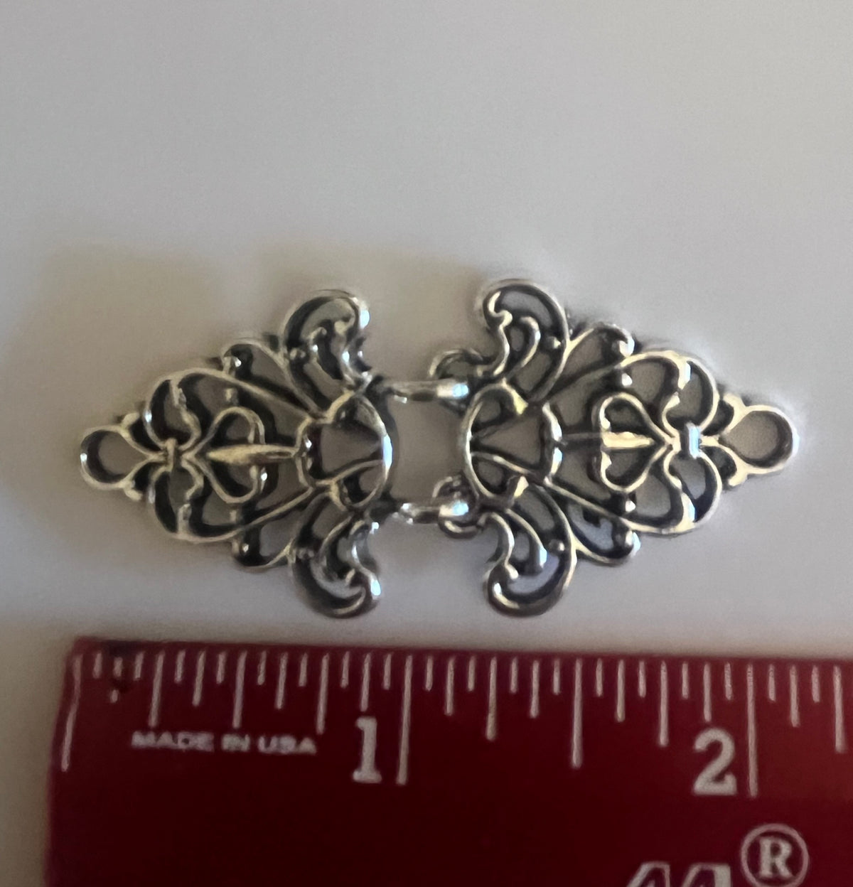 Cloak Clasp - Filigree Cloak Clasps Set of 3, available in silver or gold.